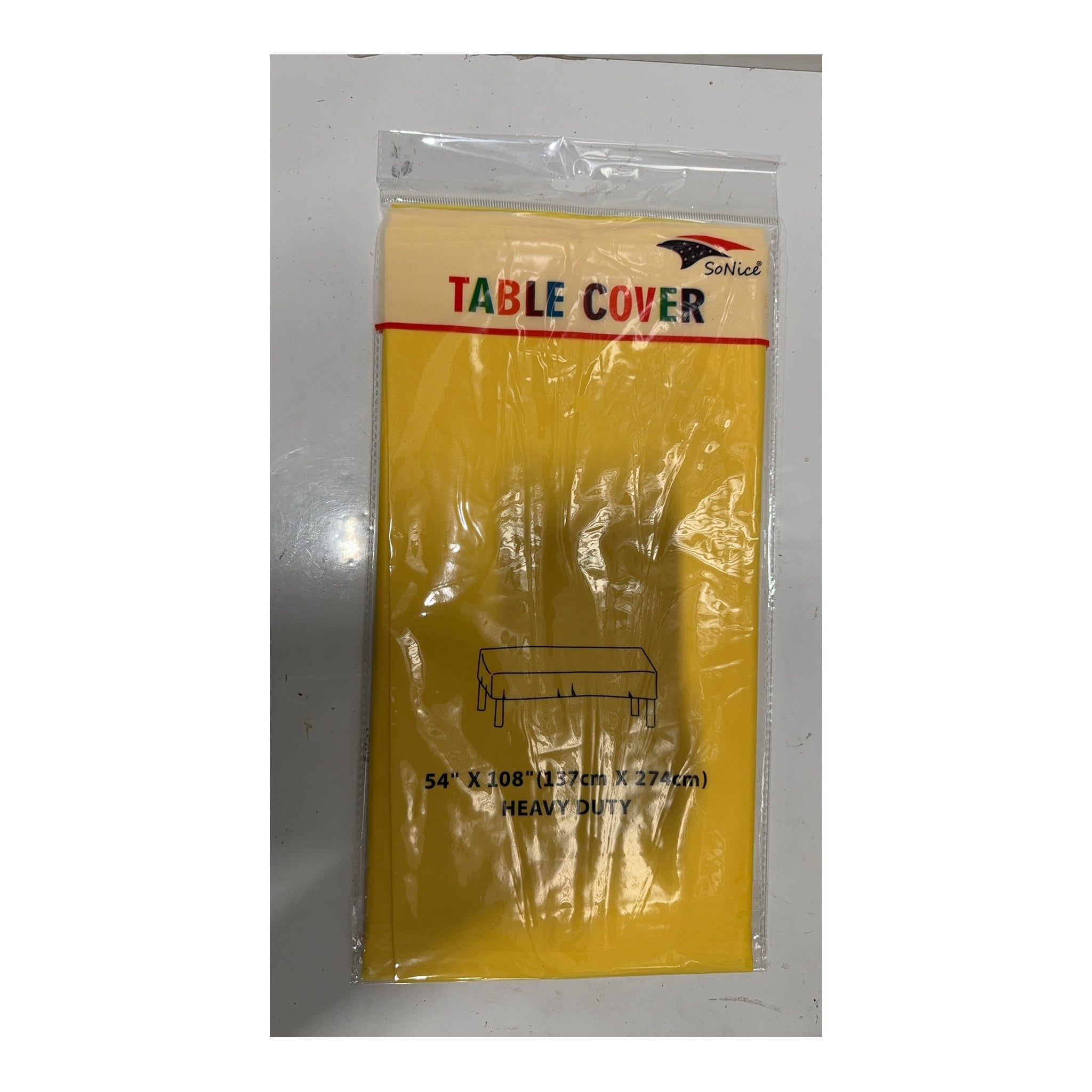 Table Cover Square Yellow